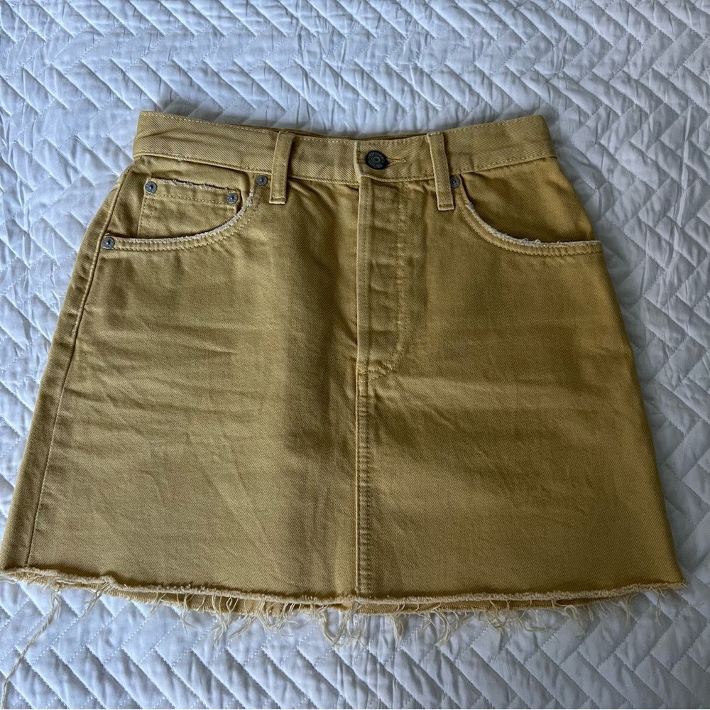 NWOT Boyish The Corey Mini Skirt in Honey